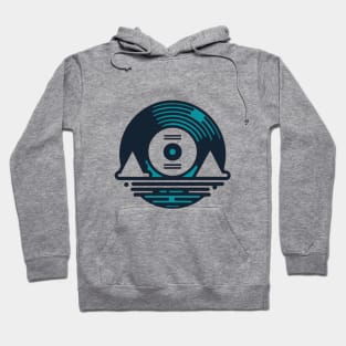 Music Disk music lover icon design Hoodie